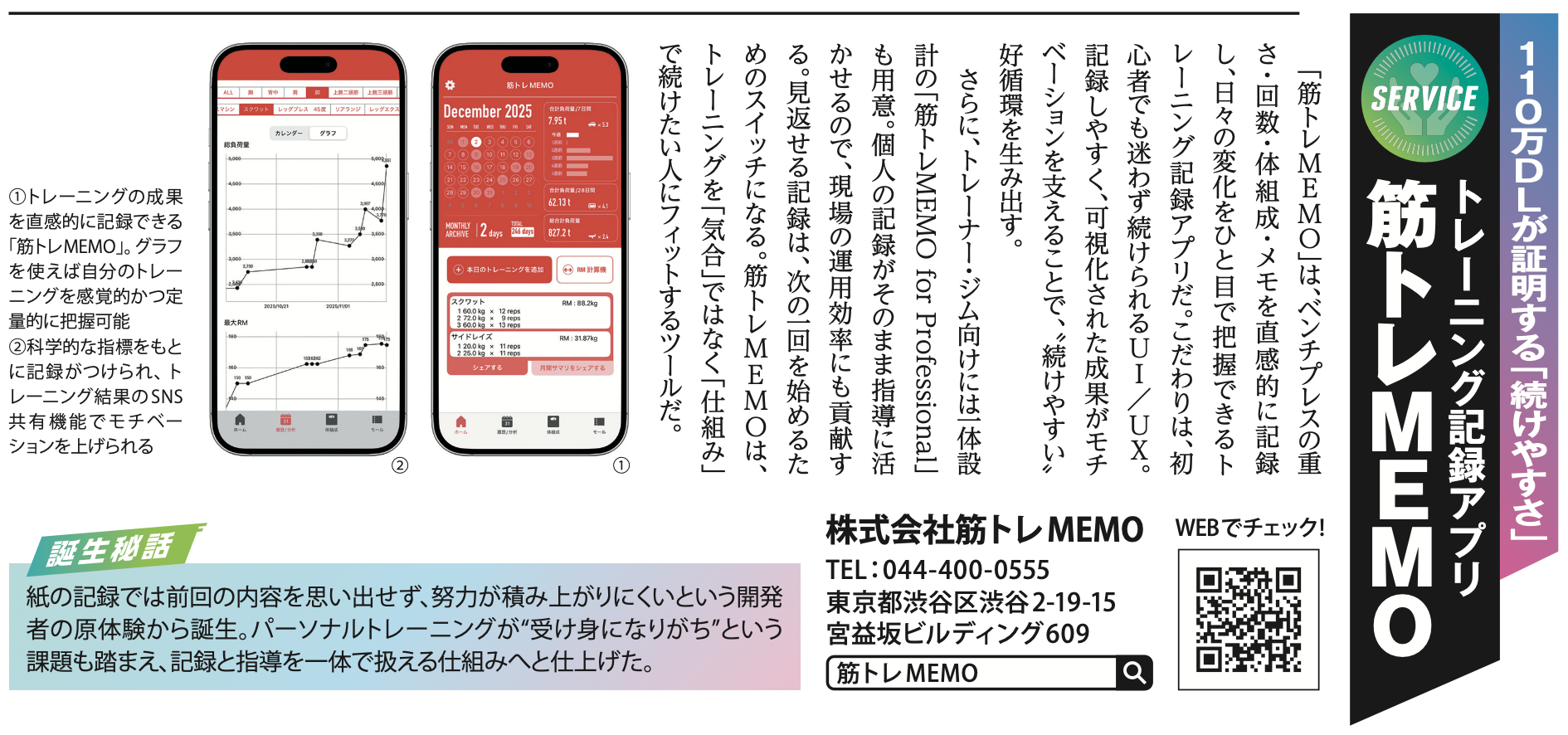 日経トレンディ2026年4月号に「筋トレMEMO」が掲載されました。